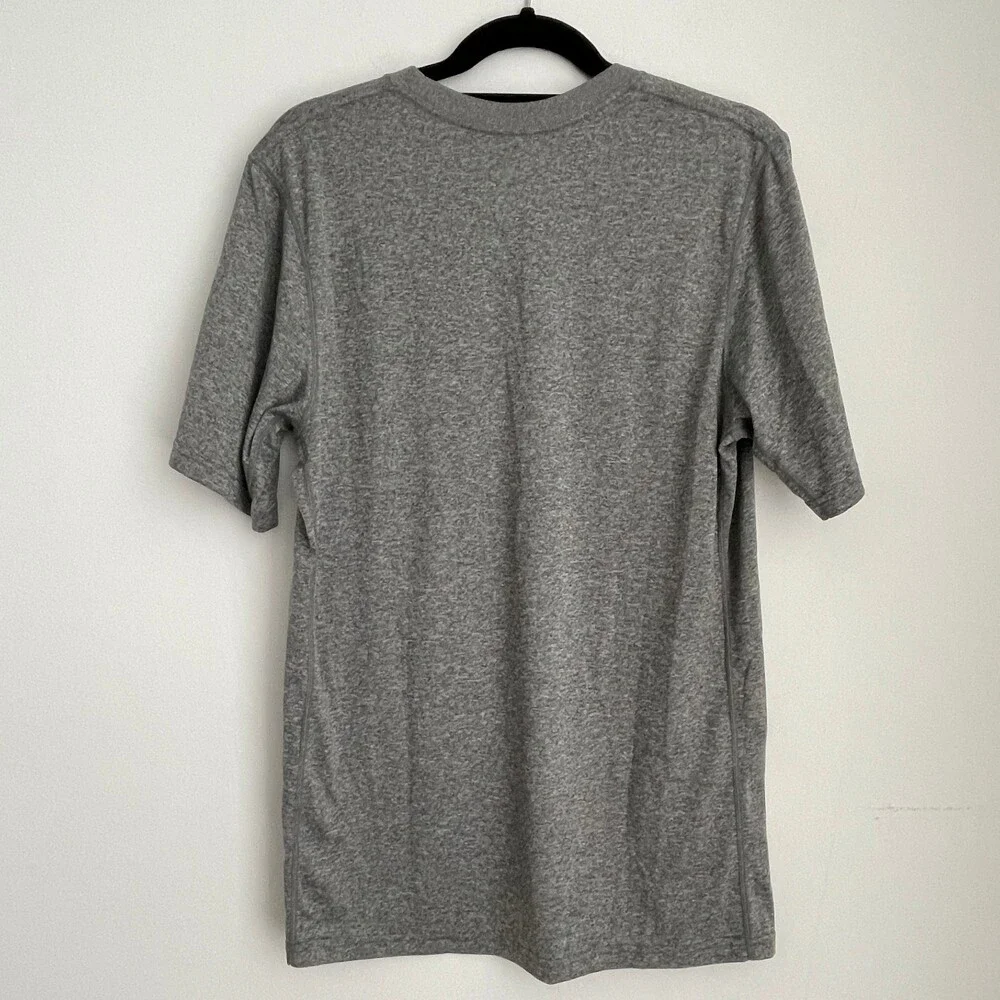 Nike Dri Fit Short Sleeve Activewear Top Gray Small